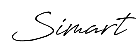 Design your own signature with our free online signature maker. With this signature software, you can create a handwritten (Antro_Vectra_Bolder) signature for name Simart. Simart signature style 7 images and pictures png