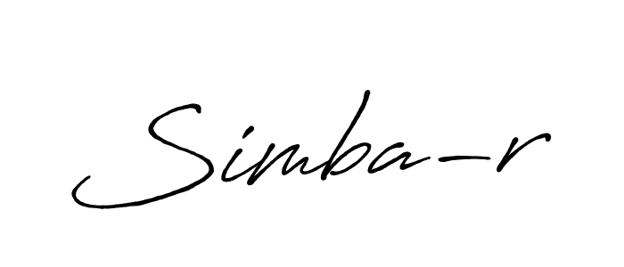 Also You can easily find your signature by using the search form. We will create Simba-r name handwritten signature images for you free of cost using Antro_Vectra_Bolder sign style. Simba-r signature style 7 images and pictures png