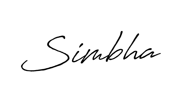 It looks lik you need a new signature style for name Simbha. Design unique handwritten (Antro_Vectra_Bolder) signature with our free signature maker in just a few clicks. Simbha signature style 7 images and pictures png