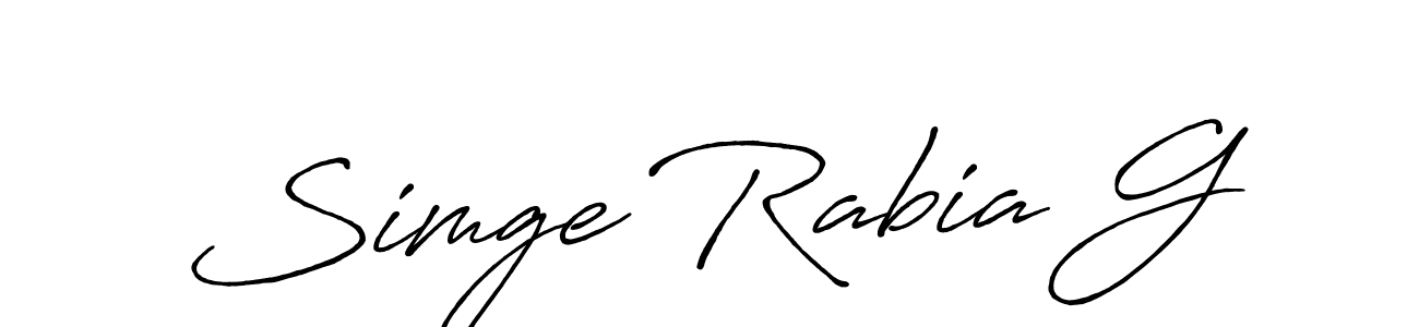 See photos of Simge Rabia G official signature by Spectra . Check more albums & portfolios. Read reviews & check more about Antro_Vectra_Bolder font. Simge Rabia G signature style 7 images and pictures png