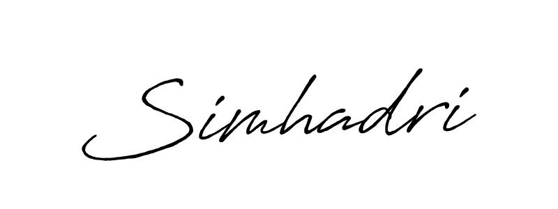 if you are searching for the best signature style for your name Simhadri. so please give up your signature search. here we have designed multiple signature styles  using Antro_Vectra_Bolder. Simhadri signature style 7 images and pictures png