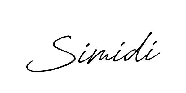 You should practise on your own different ways (Antro_Vectra_Bolder) to write your name (Simidi) in signature. don't let someone else do it for you. Simidi signature style 7 images and pictures png