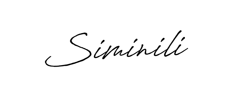 How to Draw Siminili signature style? Antro_Vectra_Bolder is a latest design signature styles for name Siminili. Siminili signature style 7 images and pictures png