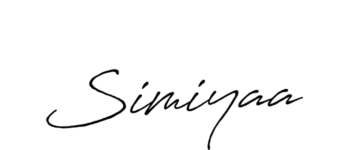 Make a beautiful signature design for name Simiyaa. Use this online signature maker to create a handwritten signature for free. Simiyaa signature style 7 images and pictures png