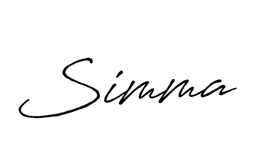 if you are searching for the best signature style for your name Simma. so please give up your signature search. here we have designed multiple signature styles  using Antro_Vectra_Bolder. Simma signature style 7 images and pictures png