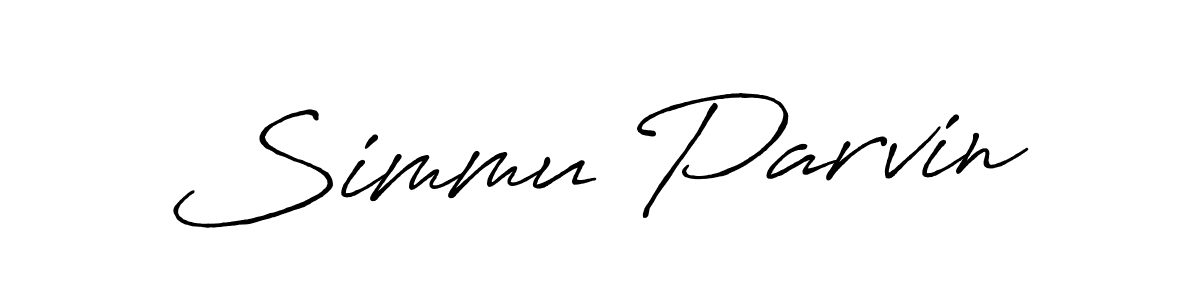 The best way (Antro_Vectra_Bolder) to make a short signature is to pick only two or three words in your name. The name Simmu Parvin include a total of six letters. For converting this name. Simmu Parvin signature style 7 images and pictures png