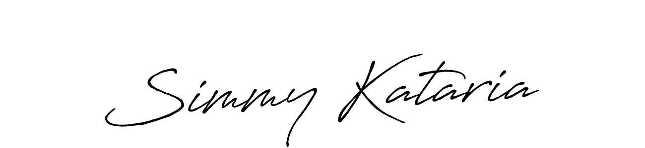Design your own signature with our free online signature maker. With this signature software, you can create a handwritten (Antro_Vectra_Bolder) signature for name Simmy Kataria. Simmy Kataria signature style 7 images and pictures png