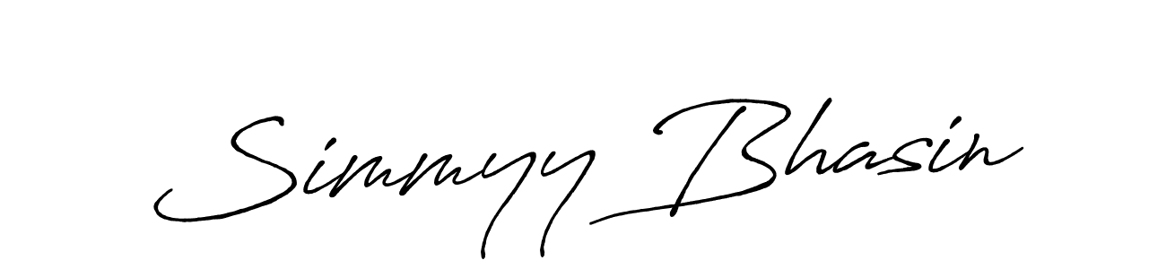 Similarly Antro_Vectra_Bolder is the best handwritten signature design. Signature creator online .You can use it as an online autograph creator for name Simmyy Bhasin. Simmyy Bhasin signature style 7 images and pictures png