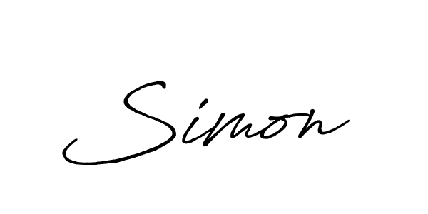 Design your own signature with our free online signature maker. With this signature software, you can create a handwritten (Antro_Vectra_Bolder) signature for name Simon . Simon  signature style 7 images and pictures png