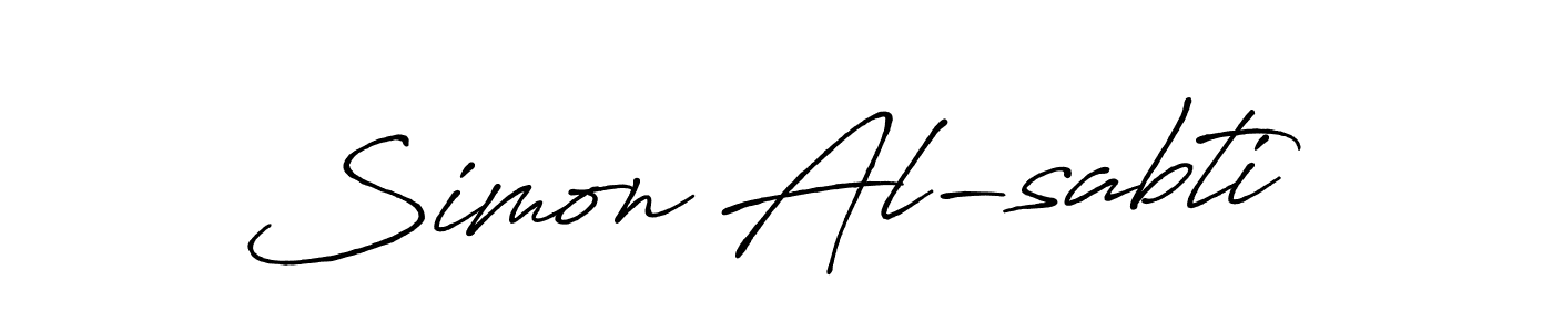 Also we have Simon Al-sabti name is the best signature style. Create professional handwritten signature collection using Antro_Vectra_Bolder autograph style. Simon Al-sabti signature style 7 images and pictures png