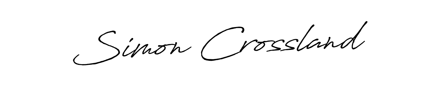 Design your own signature with our free online signature maker. With this signature software, you can create a handwritten (Antro_Vectra_Bolder) signature for name Simon Crossland. Simon Crossland signature style 7 images and pictures png