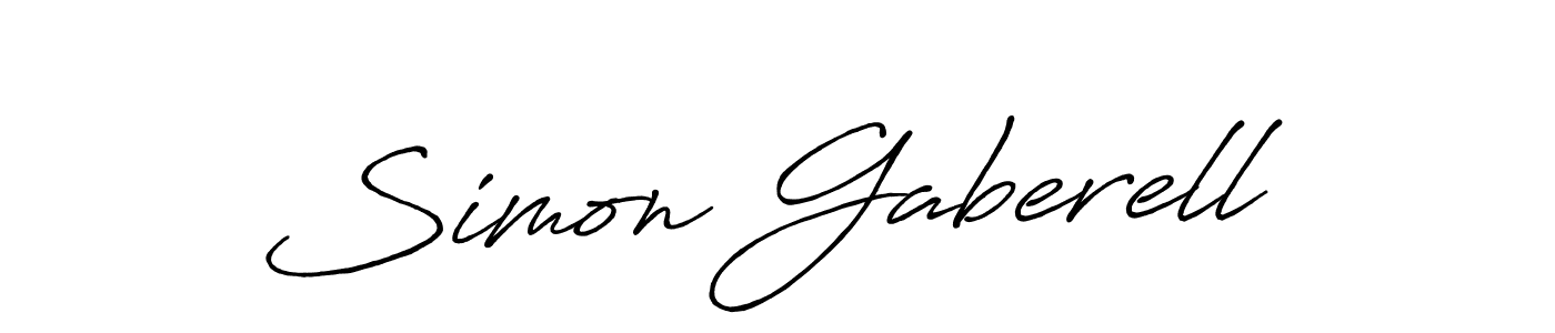 How to make Simon Gaberell signature? Antro_Vectra_Bolder is a professional autograph style. Create handwritten signature for Simon Gaberell name. Simon Gaberell signature style 7 images and pictures png