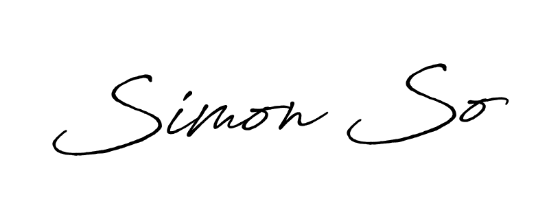 Make a short Simon So signature style. Manage your documents anywhere anytime using Antro_Vectra_Bolder. Create and add eSignatures, submit forms, share and send files easily. Simon So signature style 7 images and pictures png