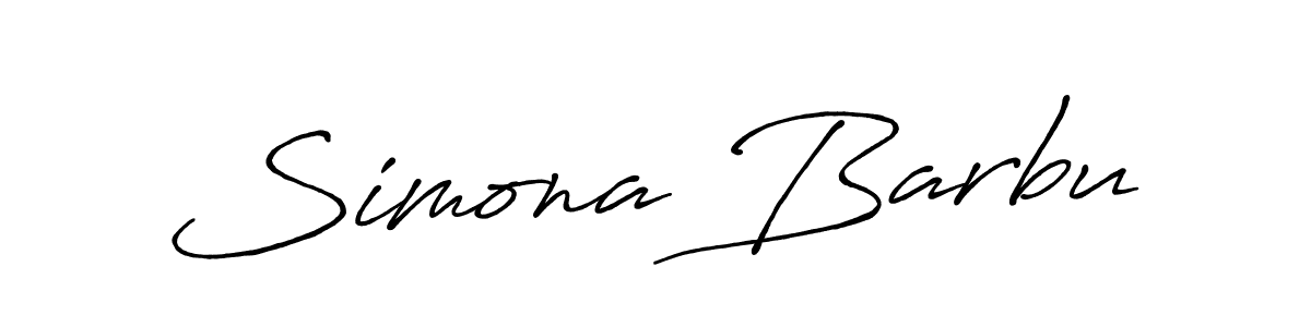 Use a signature maker to create a handwritten signature online. With this signature software, you can design (Antro_Vectra_Bolder) your own signature for name Simona Barbu. Simona Barbu signature style 7 images and pictures png