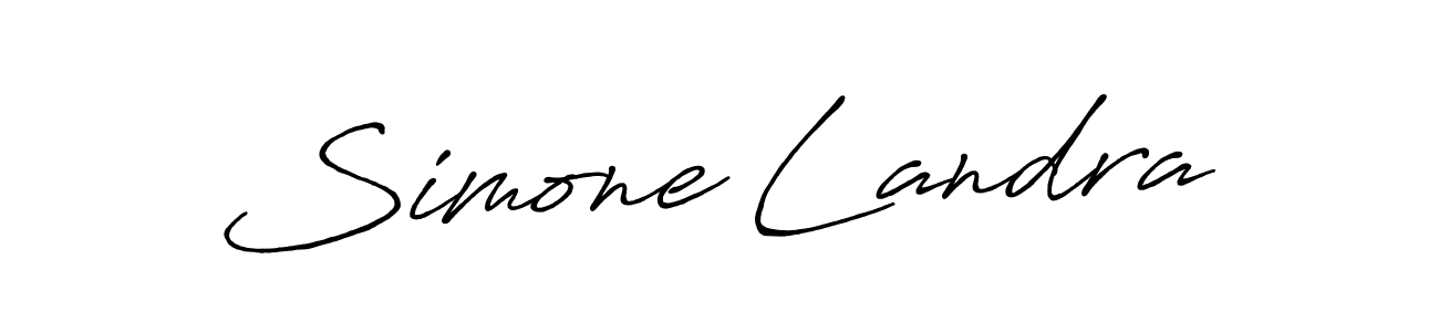 You should practise on your own different ways (Antro_Vectra_Bolder) to write your name (Simone Landra) in signature. don't let someone else do it for you. Simone Landra signature style 7 images and pictures png