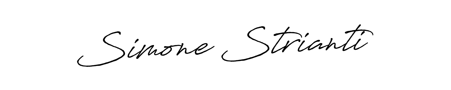 How to make Simone Strianti name signature. Use Antro_Vectra_Bolder style for creating short signs online. This is the latest handwritten sign. Simone Strianti signature style 7 images and pictures png