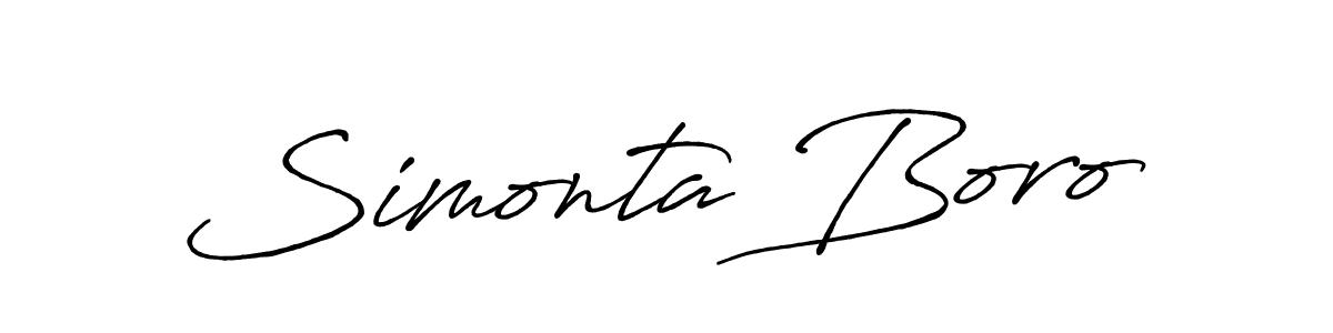 It looks lik you need a new signature style for name Simonta Boro. Design unique handwritten (Antro_Vectra_Bolder) signature with our free signature maker in just a few clicks. Simonta Boro signature style 7 images and pictures png