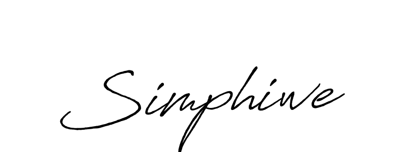 Simphiwe stylish signature style. Best Handwritten Sign (Antro_Vectra_Bolder) for my name. Handwritten Signature Collection Ideas for my name Simphiwe. Simphiwe signature style 7 images and pictures png