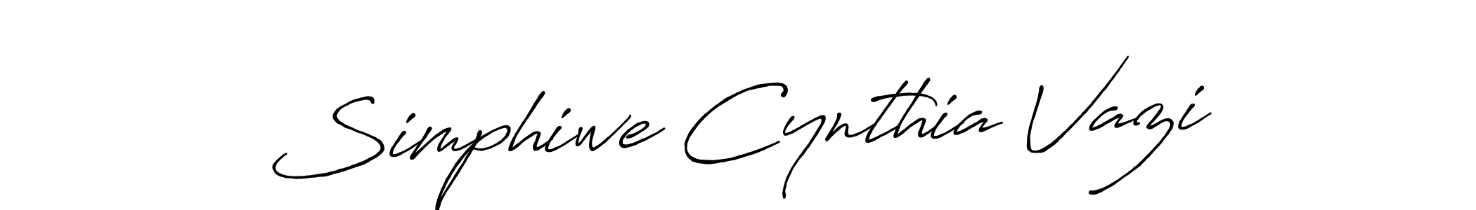 Make a short Simphiwe Cynthia Vazi signature style. Manage your documents anywhere anytime using Antro_Vectra_Bolder. Create and add eSignatures, submit forms, share and send files easily. Simphiwe Cynthia Vazi signature style 7 images and pictures png