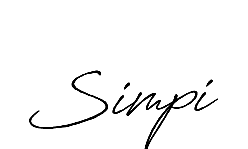 if you are searching for the best signature style for your name Simpi. so please give up your signature search. here we have designed multiple signature styles  using Antro_Vectra_Bolder. Simpi signature style 7 images and pictures png