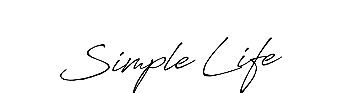 Make a short Simple Life signature style. Manage your documents anywhere anytime using Antro_Vectra_Bolder. Create and add eSignatures, submit forms, share and send files easily. Simple Life signature style 7 images and pictures png