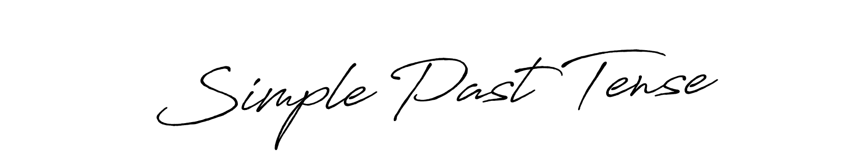Create a beautiful signature design for name Simple Past Tense. With this signature (Antro_Vectra_Bolder) fonts, you can make a handwritten signature for free. Simple Past Tense signature style 7 images and pictures png