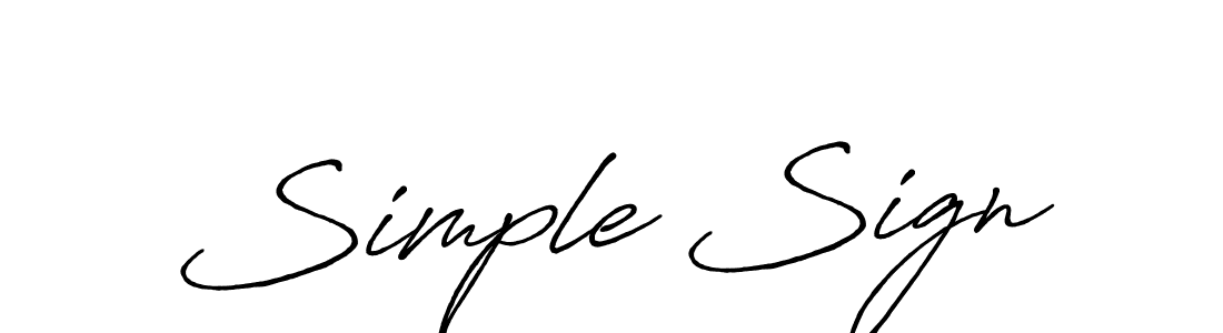 Antro_Vectra_Bolder is a professional signature style that is perfect for those who want to add a touch of class to their signature. It is also a great choice for those who want to make their signature more unique. Get Simple Sign name to fancy signature for free. Simple Sign signature style 7 images and pictures png