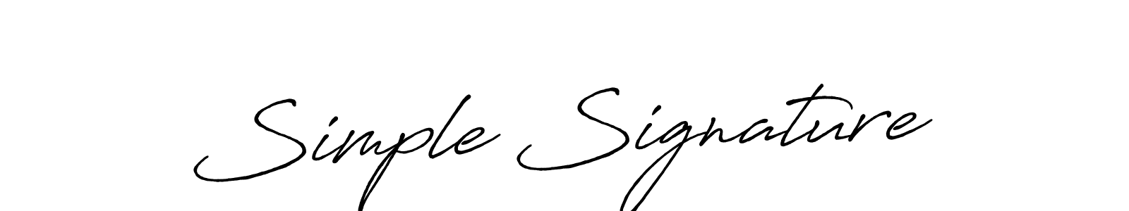 Use a signature maker to create a handwritten signature online. With this signature software, you can design (Antro_Vectra_Bolder) your own signature for name Simple Signature. Simple Signature signature style 7 images and pictures png