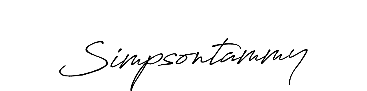 It looks lik you need a new signature style for name Simpsontammy. Design unique handwritten (Antro_Vectra_Bolder) signature with our free signature maker in just a few clicks. Simpsontammy signature style 7 images and pictures png