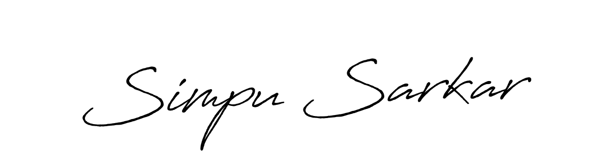 How to Draw Simpu Sarkar signature style? Antro_Vectra_Bolder is a latest design signature styles for name Simpu Sarkar. Simpu Sarkar signature style 7 images and pictures png