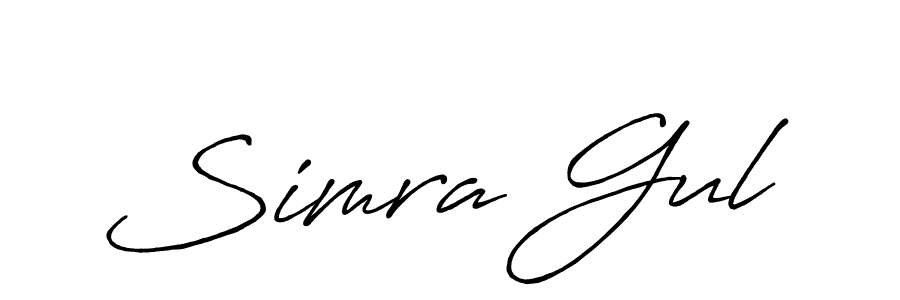 Also we have Simra Gul name is the best signature style. Create professional handwritten signature collection using Antro_Vectra_Bolder autograph style. Simra Gul signature style 7 images and pictures png