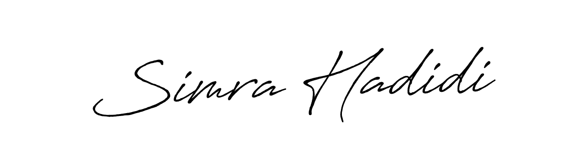 It looks lik you need a new signature style for name Simra Hadidi. Design unique handwritten (Antro_Vectra_Bolder) signature with our free signature maker in just a few clicks. Simra Hadidi signature style 7 images and pictures png