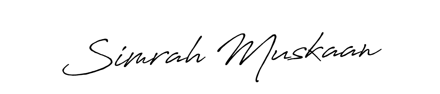 Best and Professional Signature Style for Simrah Muskaan. Antro_Vectra_Bolder Best Signature Style Collection. Simrah Muskaan signature style 7 images and pictures png