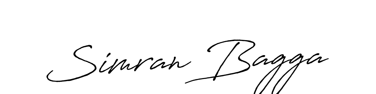 You should practise on your own different ways (Antro_Vectra_Bolder) to write your name (Simran Bagga) in signature. don't let someone else do it for you. Simran Bagga signature style 7 images and pictures png