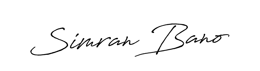 It looks lik you need a new signature style for name Simran Bano. Design unique handwritten (Antro_Vectra_Bolder) signature with our free signature maker in just a few clicks. Simran Bano signature style 7 images and pictures png