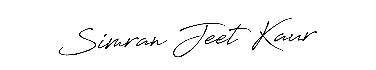 Also You can easily find your signature by using the search form. We will create Simran Jeet Kaur name handwritten signature images for you free of cost using Antro_Vectra_Bolder sign style. Simran Jeet Kaur signature style 7 images and pictures png