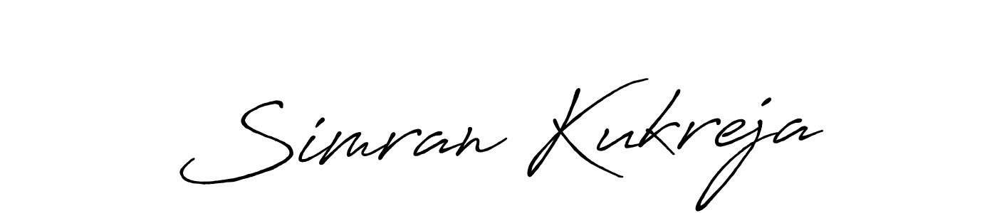 if you are searching for the best signature style for your name Simran Kukreja. so please give up your signature search. here we have designed multiple signature styles  using Antro_Vectra_Bolder. Simran Kukreja signature style 7 images and pictures png