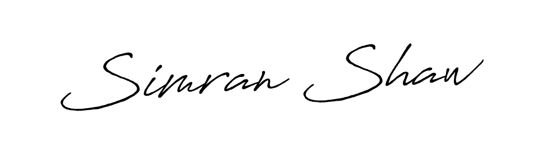 Similarly Antro_Vectra_Bolder is the best handwritten signature design. Signature creator online .You can use it as an online autograph creator for name Simran Shaw. Simran Shaw signature style 7 images and pictures png