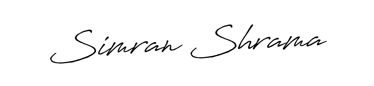 Make a beautiful signature design for name Simran Shrama. Use this online signature maker to create a handwritten signature for free. Simran Shrama signature style 7 images and pictures png
