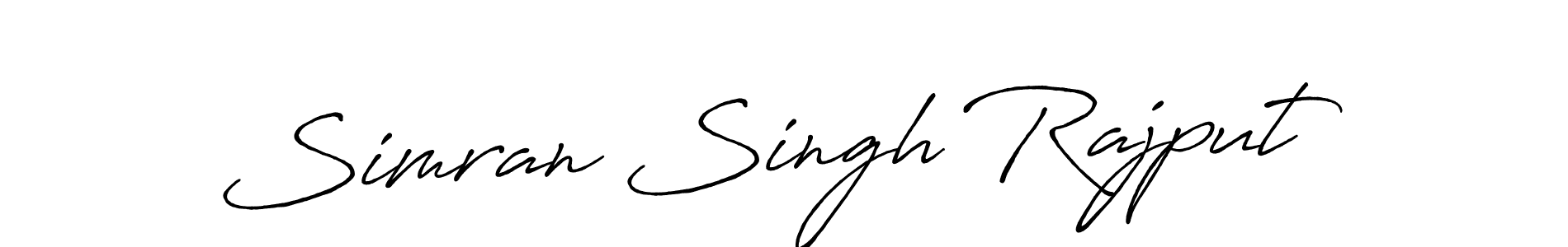 Simran Singh Rajput stylish signature style. Best Handwritten Sign (Antro_Vectra_Bolder) for my name. Handwritten Signature Collection Ideas for my name Simran Singh Rajput. Simran Singh Rajput signature style 7 images and pictures png