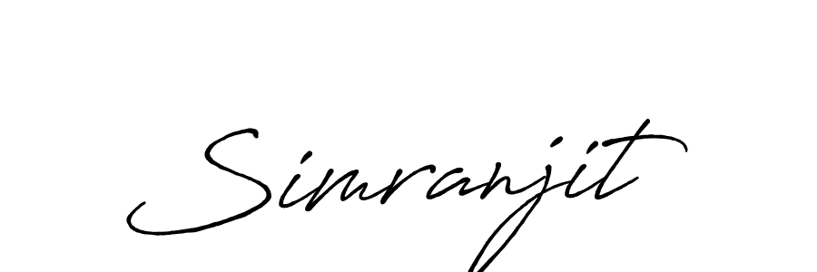 The best way (Antro_Vectra_Bolder) to make a short signature is to pick only two or three words in your name. The name Simranjit include a total of six letters. For converting this name. Simranjit signature style 7 images and pictures png