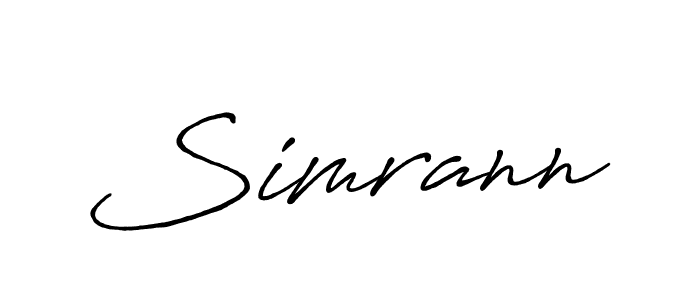 The best way (Antro_Vectra_Bolder) to make a short signature is to pick only two or three words in your name. The name Simrann include a total of six letters. For converting this name. Simrann signature style 7 images and pictures png