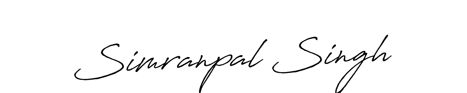 How to make Simranpal Singh signature? Antro_Vectra_Bolder is a professional autograph style. Create handwritten signature for Simranpal Singh name. Simranpal Singh signature style 7 images and pictures png