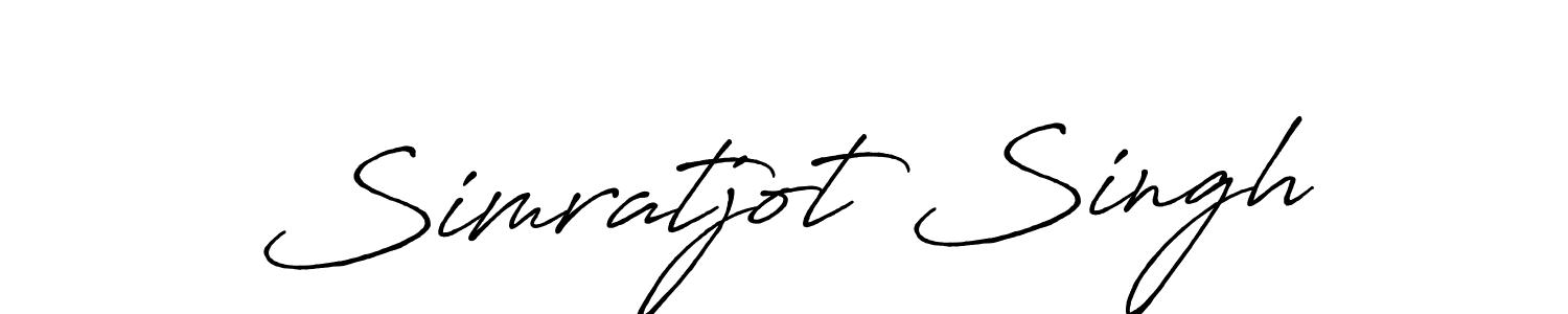 Simratjot Singh stylish signature style. Best Handwritten Sign (Antro_Vectra_Bolder) for my name. Handwritten Signature Collection Ideas for my name Simratjot Singh. Simratjot Singh signature style 7 images and pictures png