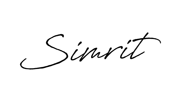 Also we have Simrit name is the best signature style. Create professional handwritten signature collection using Antro_Vectra_Bolder autograph style. Simrit signature style 7 images and pictures png