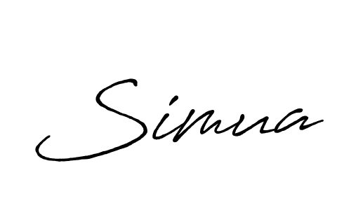 Create a beautiful signature design for name Simua. With this signature (Antro_Vectra_Bolder) fonts, you can make a handwritten signature for free. Simua signature style 7 images and pictures png