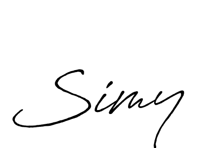 Antro_Vectra_Bolder is a professional signature style that is perfect for those who want to add a touch of class to their signature. It is also a great choice for those who want to make their signature more unique. Get Simy name to fancy signature for free. Simy signature style 7 images and pictures png