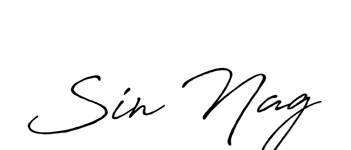 Design your own signature with our free online signature maker. With this signature software, you can create a handwritten (Antro_Vectra_Bolder) signature for name Sin Nag. Sin Nag signature style 7 images and pictures png