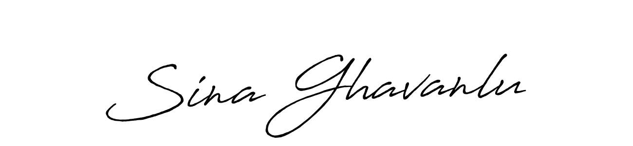 Use a signature maker to create a handwritten signature online. With this signature software, you can design (Antro_Vectra_Bolder) your own signature for name Sina Ghavanlu. Sina Ghavanlu signature style 7 images and pictures png