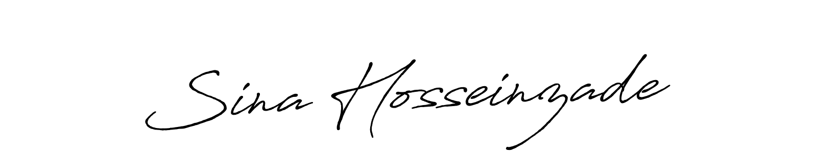 It looks lik you need a new signature style for name Sina Hosseinzade. Design unique handwritten (Antro_Vectra_Bolder) signature with our free signature maker in just a few clicks. Sina Hosseinzade signature style 7 images and pictures png